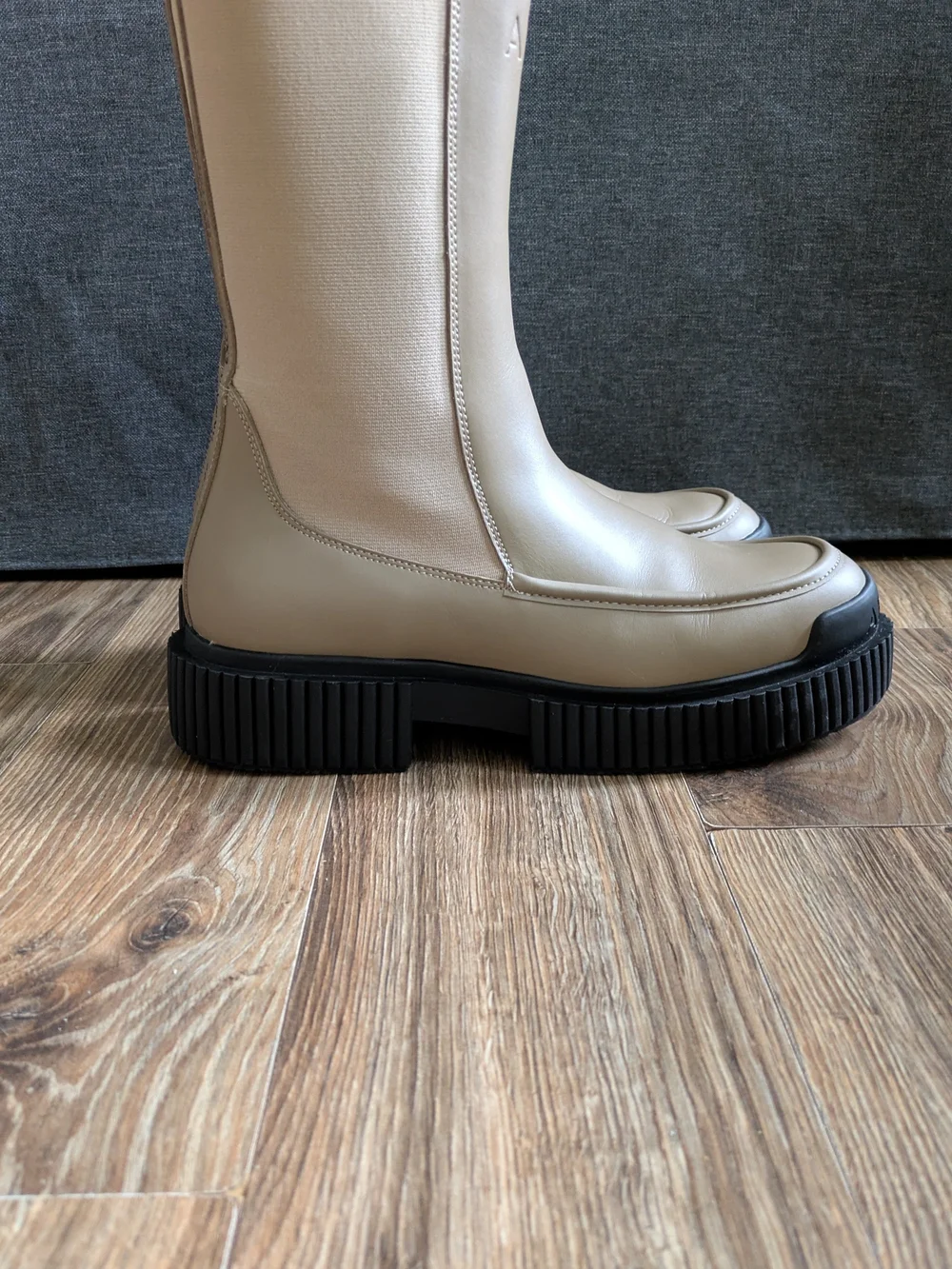 ARMANI EXCHANGE Platform Mid-Calf Chelsea Boots 8.5